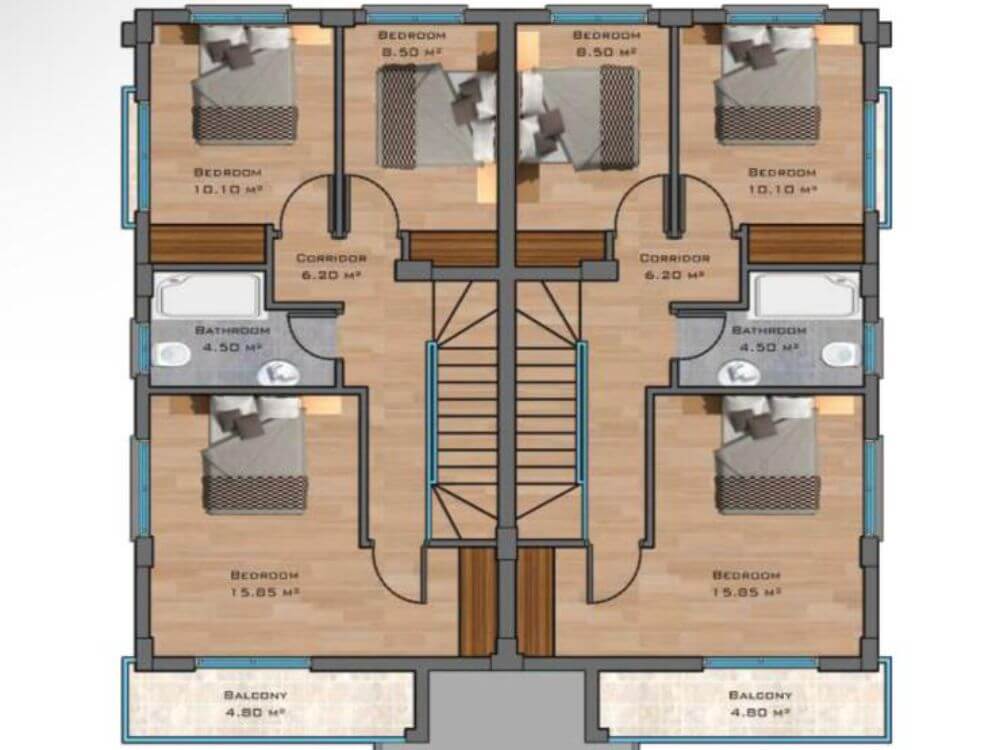 Mieszkanie 3+1 Iskele, 186 m², 881,407zł — Foto 2