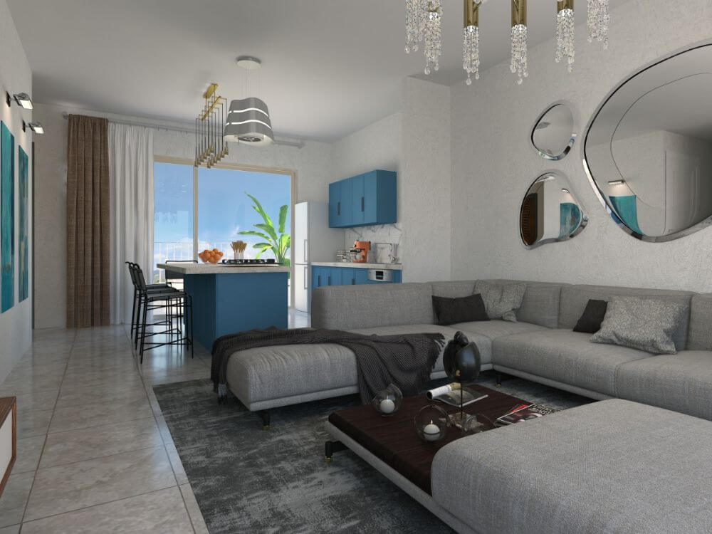 Kawalerka w Kyrenii, 43 m², kompleks Bahamas Homes, 780,675zł — Foto 6